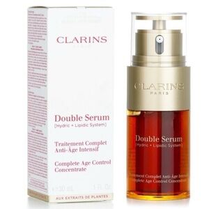 Clarins Double Serum - Elegant Gold and Deep Red